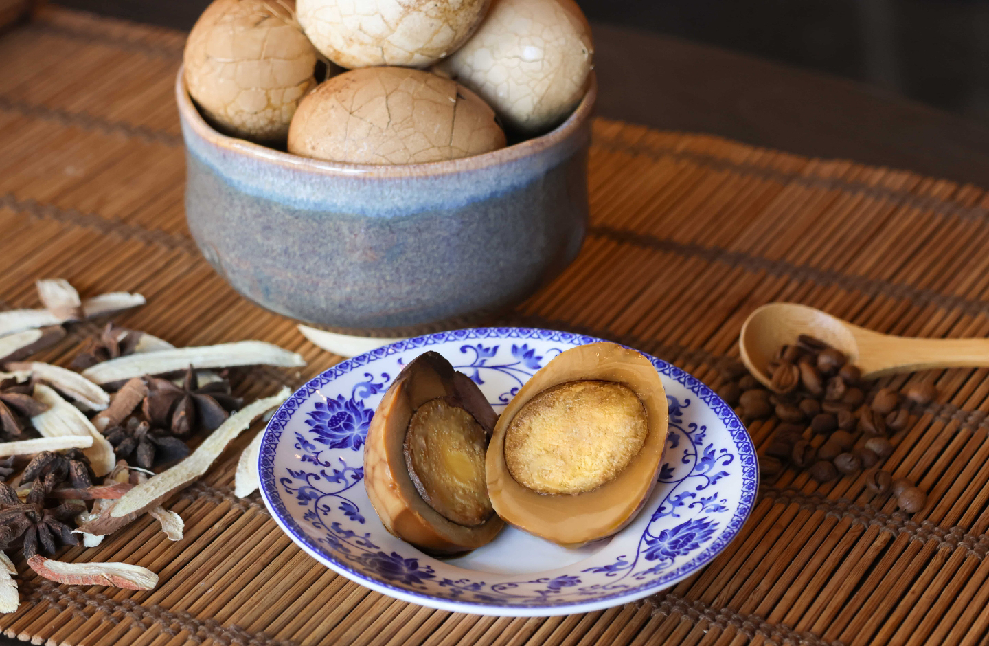 Silks Place Tainan: Local Coffee Tea Egg with Cage-Free Eggs